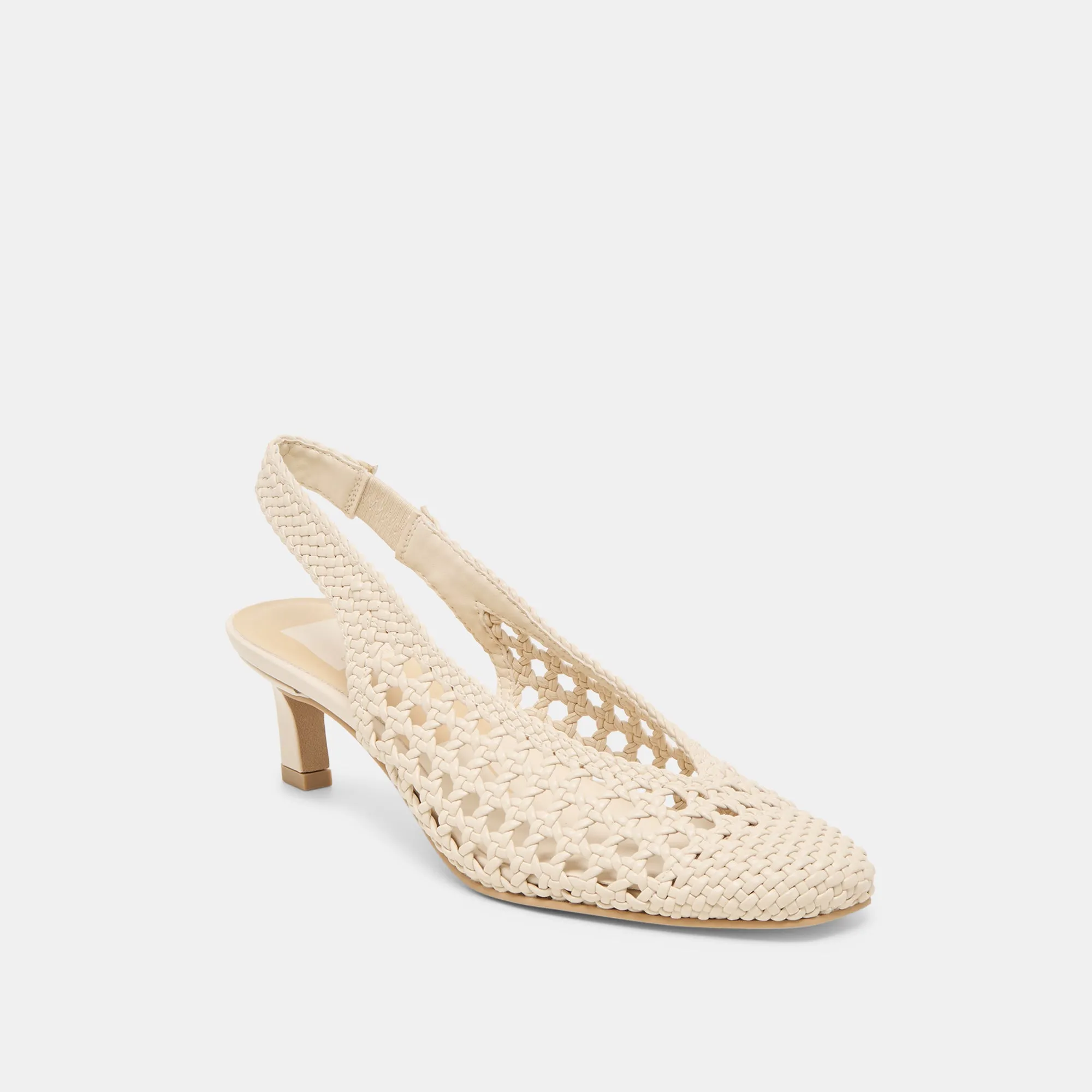 FAWNE HEELS CREME WOVEN STELLA Responsive Bounce Foam Energy Walk