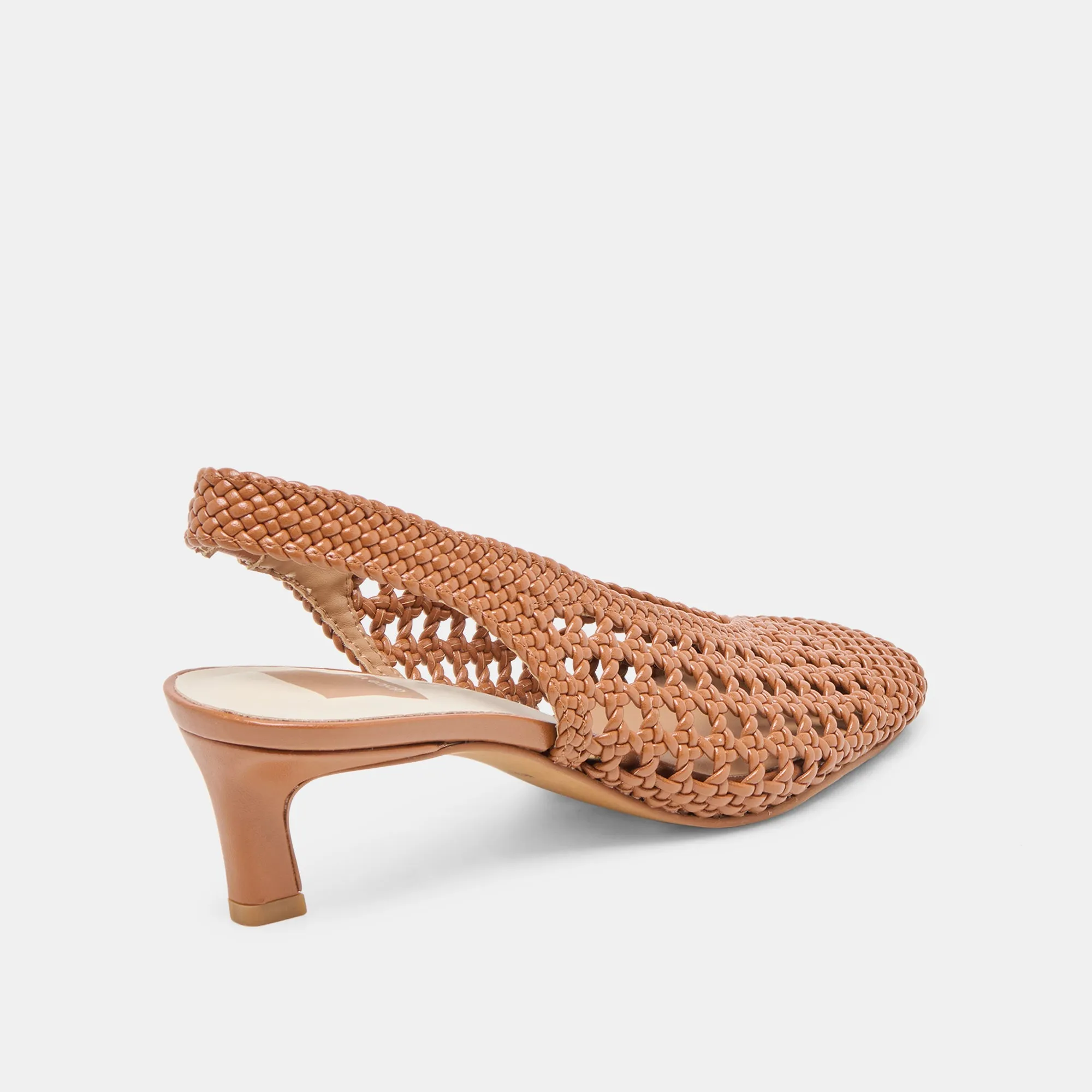 Abrasion Resistant Sole FAWNE HEELS SADDLE WOVEN STELLA