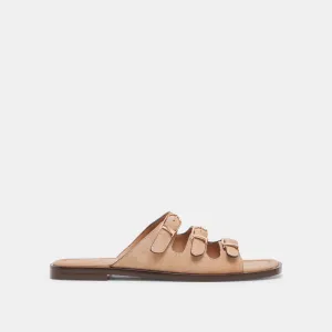 FIN SANDALS TAN SUEDE longest UV - resistant