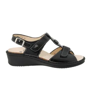 Quiet Everyday Comfort Finn Comfort Adana Backstrap Sandal (Women) - Black Patent