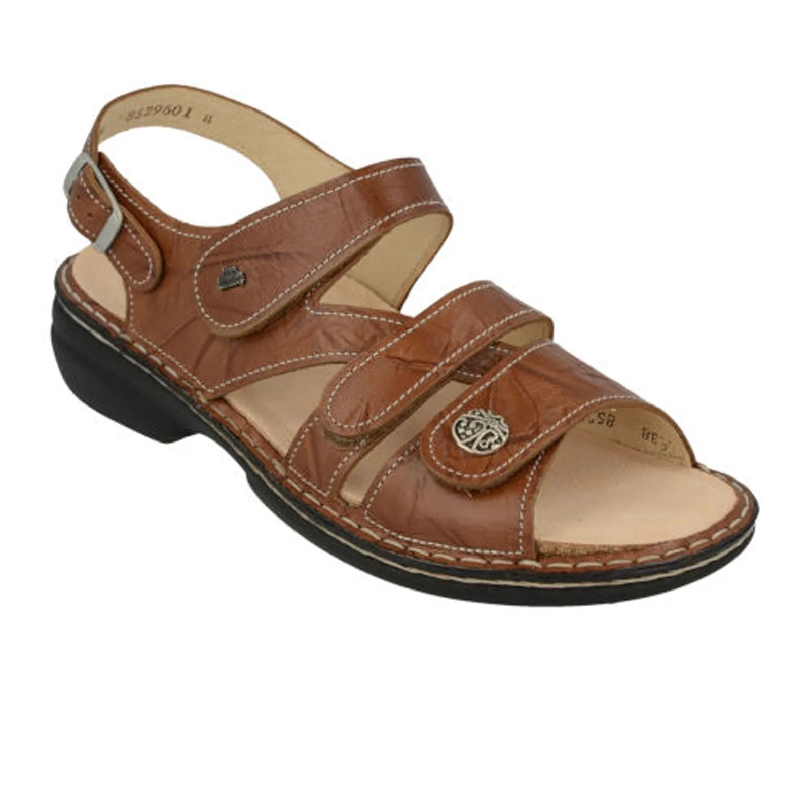 Quick Relaxation Step Finn Comfort Gomera-S Backstrap Sandal (Women) - Cognac