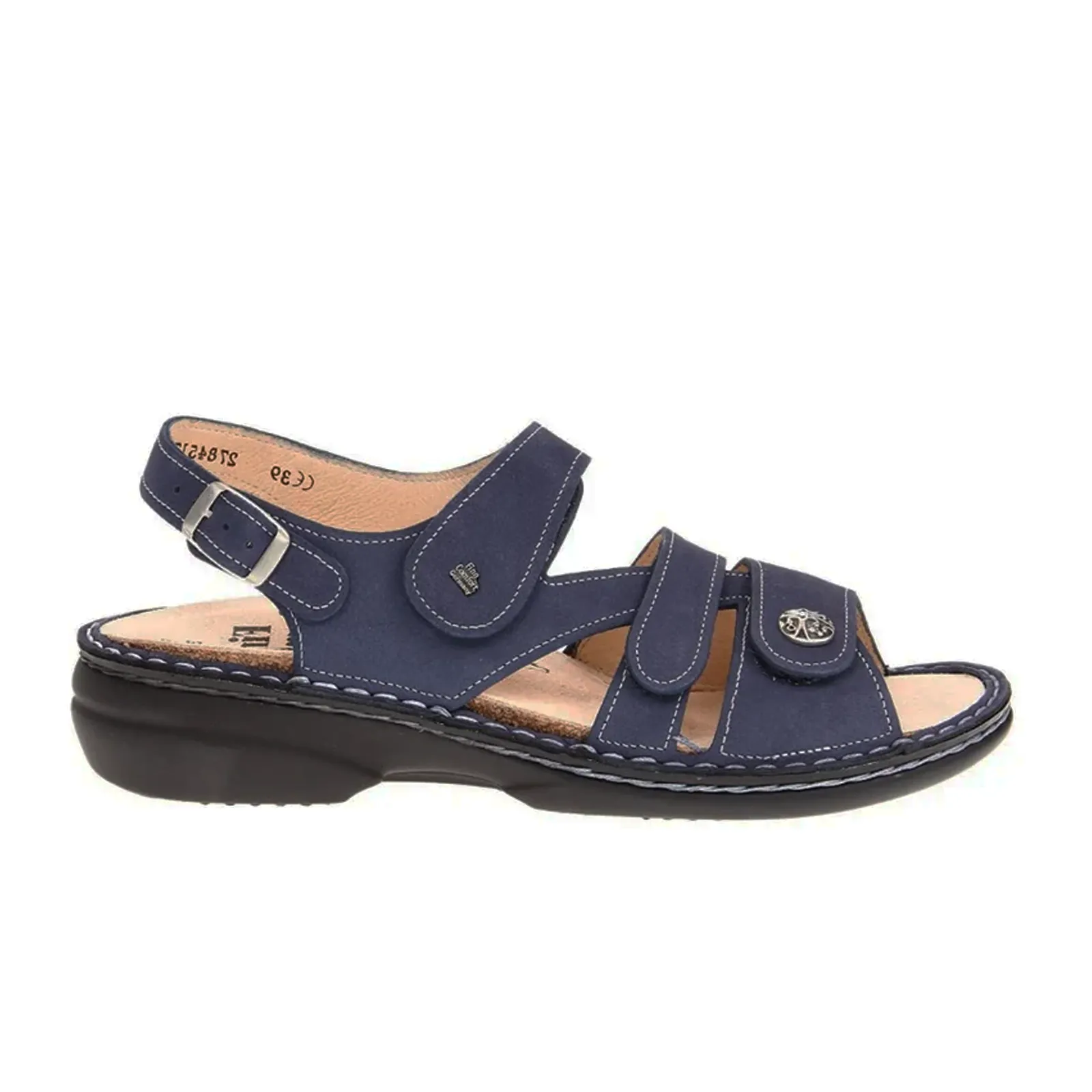 Finn Comfort Gomera-S Backstrap Sandal (Women) - Lake Nubuk Vienna Ventilated Mesh