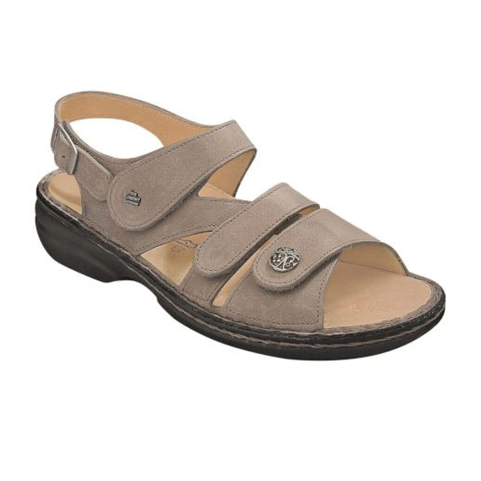 Finn Comfort Gomera-S Backstrap Sandal (Women) - Taupe Smart Technology Simple Step Sandal
