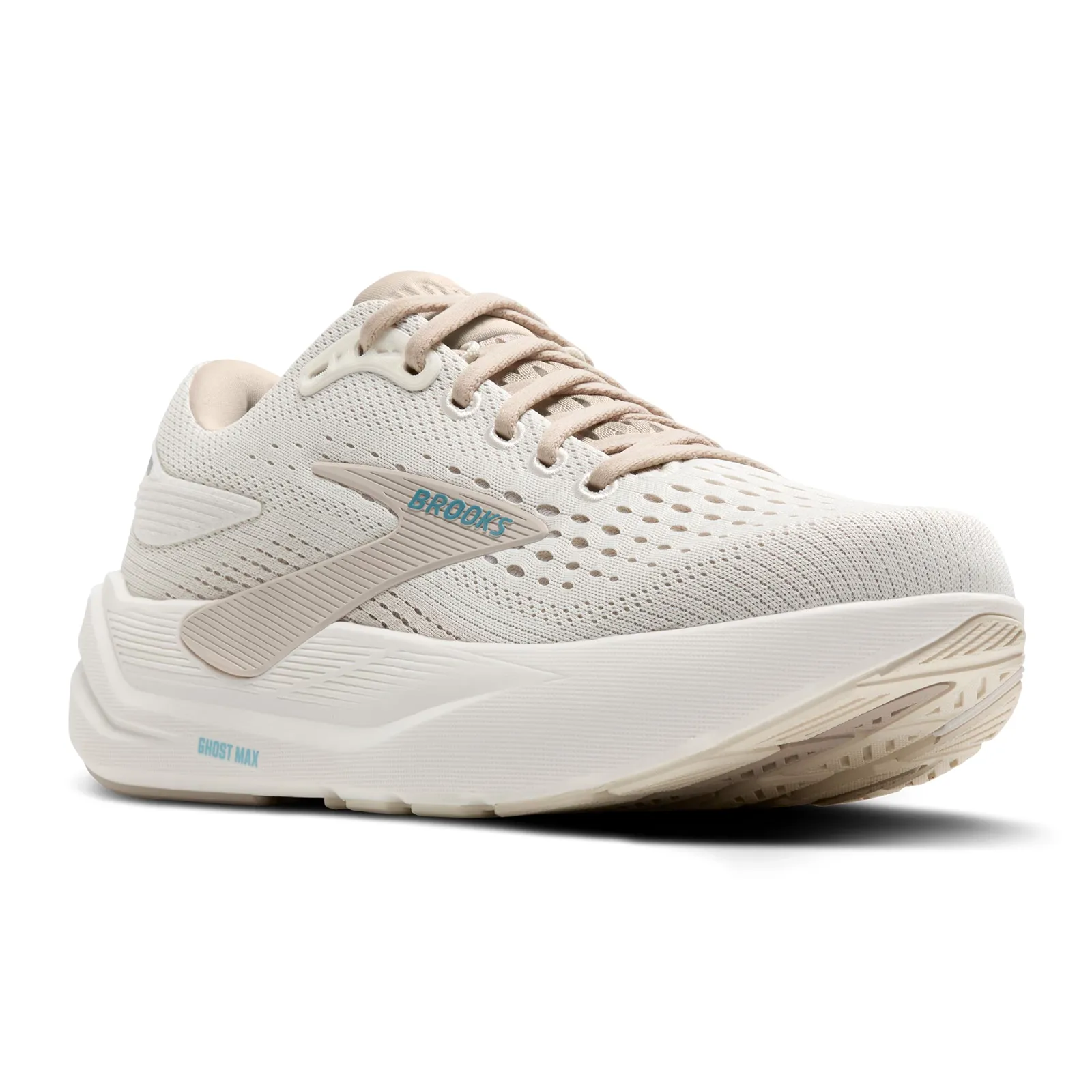 Comfortable Design day trip Brooks Ghost Max 3 Running Shoe (Women) - Coconut/Chateau Grey/Blue