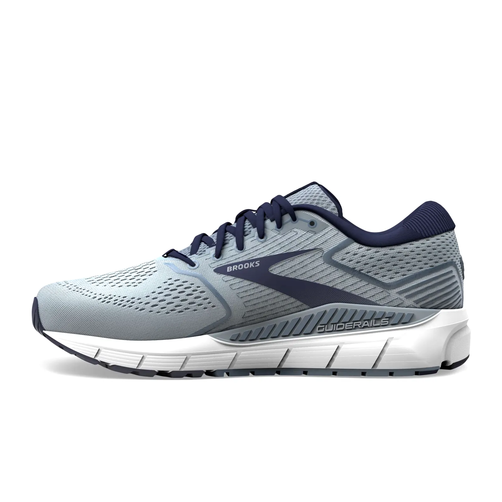Brooks Beast 20 Running Shoe (Men) - Blue/Grey/Peacoat Seamless Comfort Active Nomad Minimal Color
