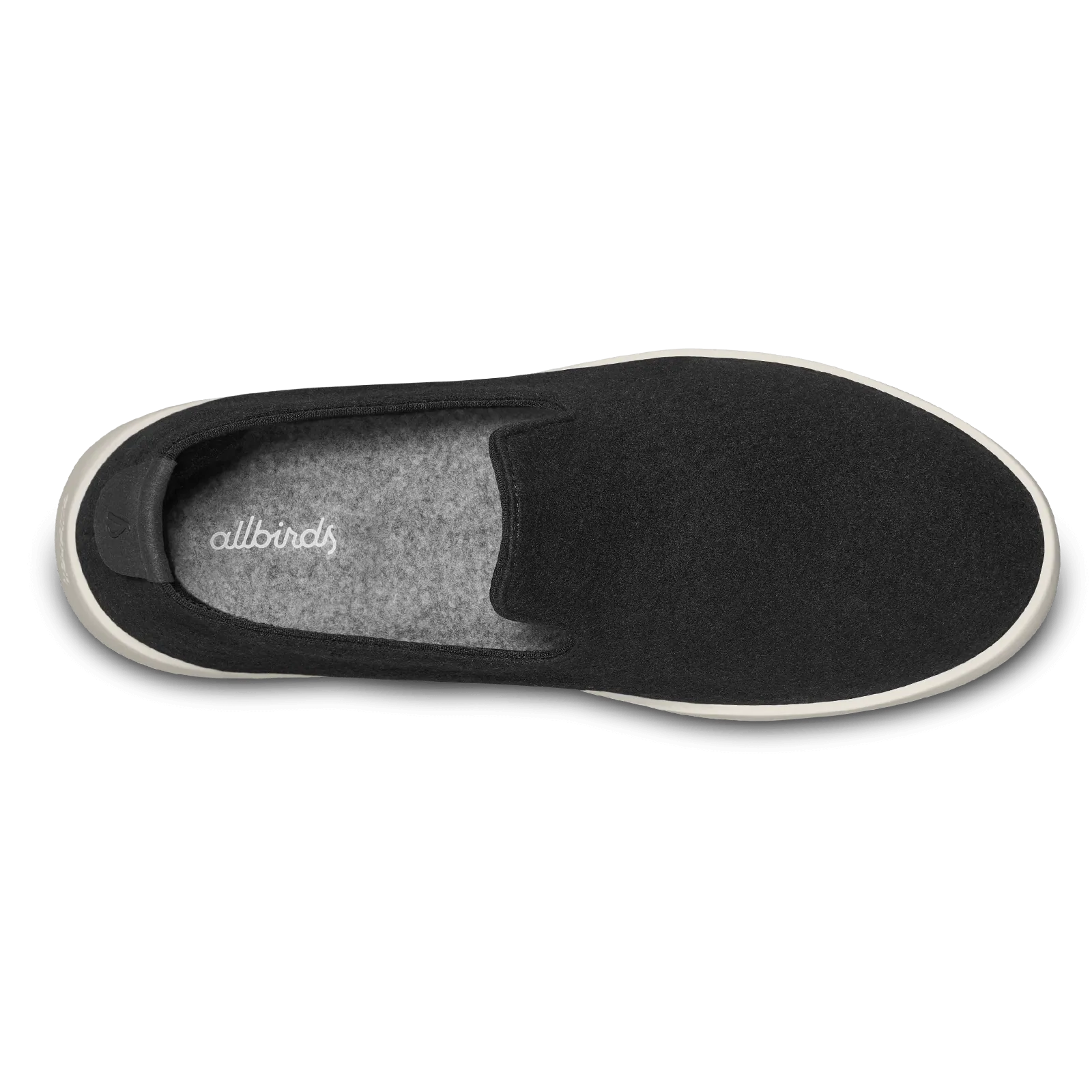 Impact Diffusing Structure Men's Wool Lounger - True Black (Cream Sole)