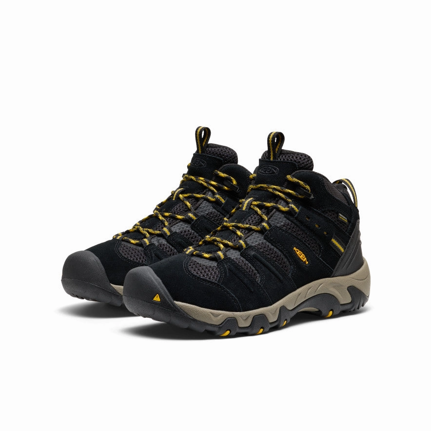 Tough Exterior Men's Headout Waterproof Hiking Boot  |  Black/Lemon Curry