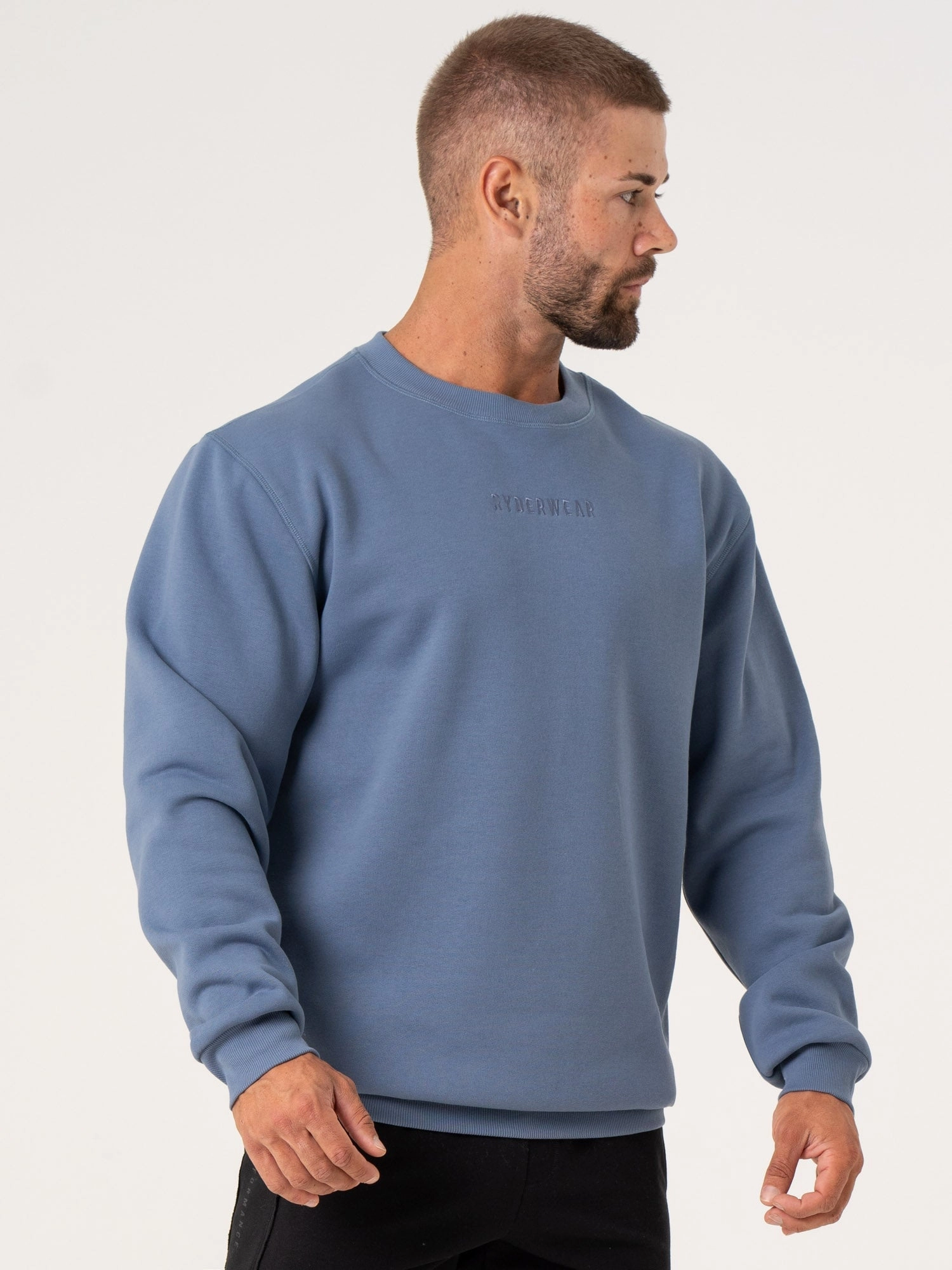 Warm Layers Antibacterial Treatment Pursuit Pullover - Denim Blue