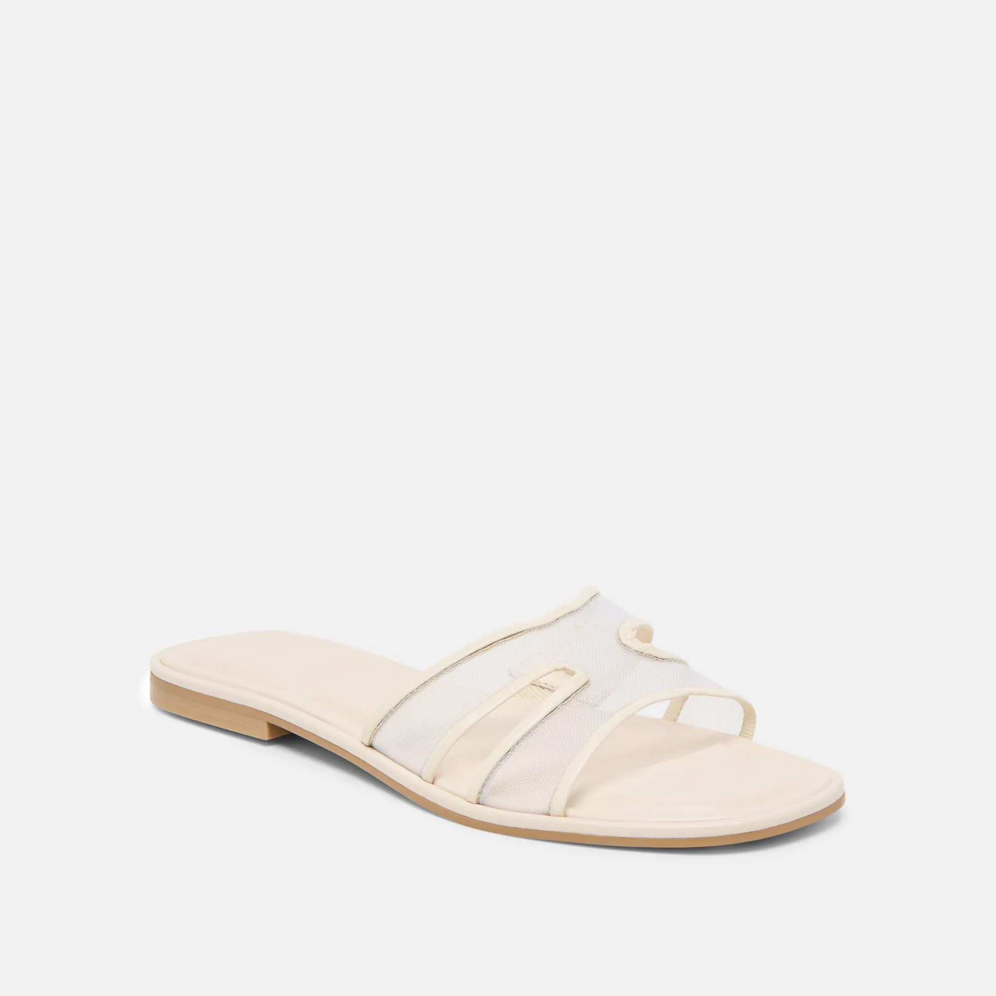 FLORI SANDALS OFF WHITE MESH Enhanced silhouette