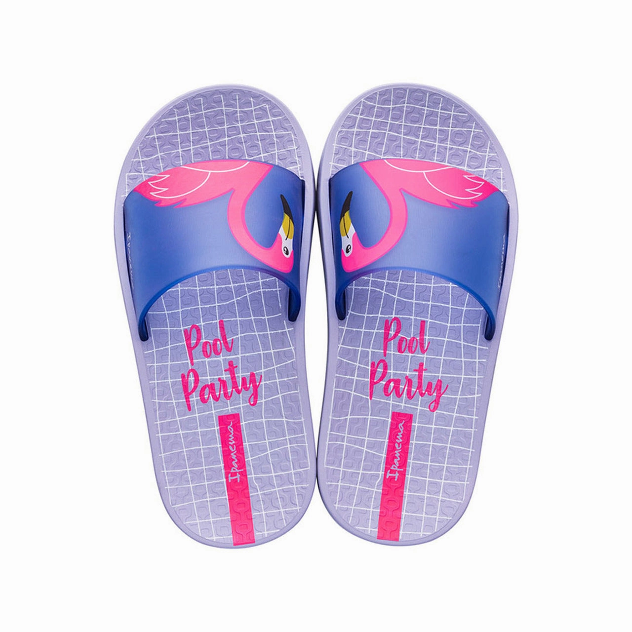 Adjustable Heel Lock Daily Fashion Ipanema Kids Slipper Slider Flamingo Violet Blue