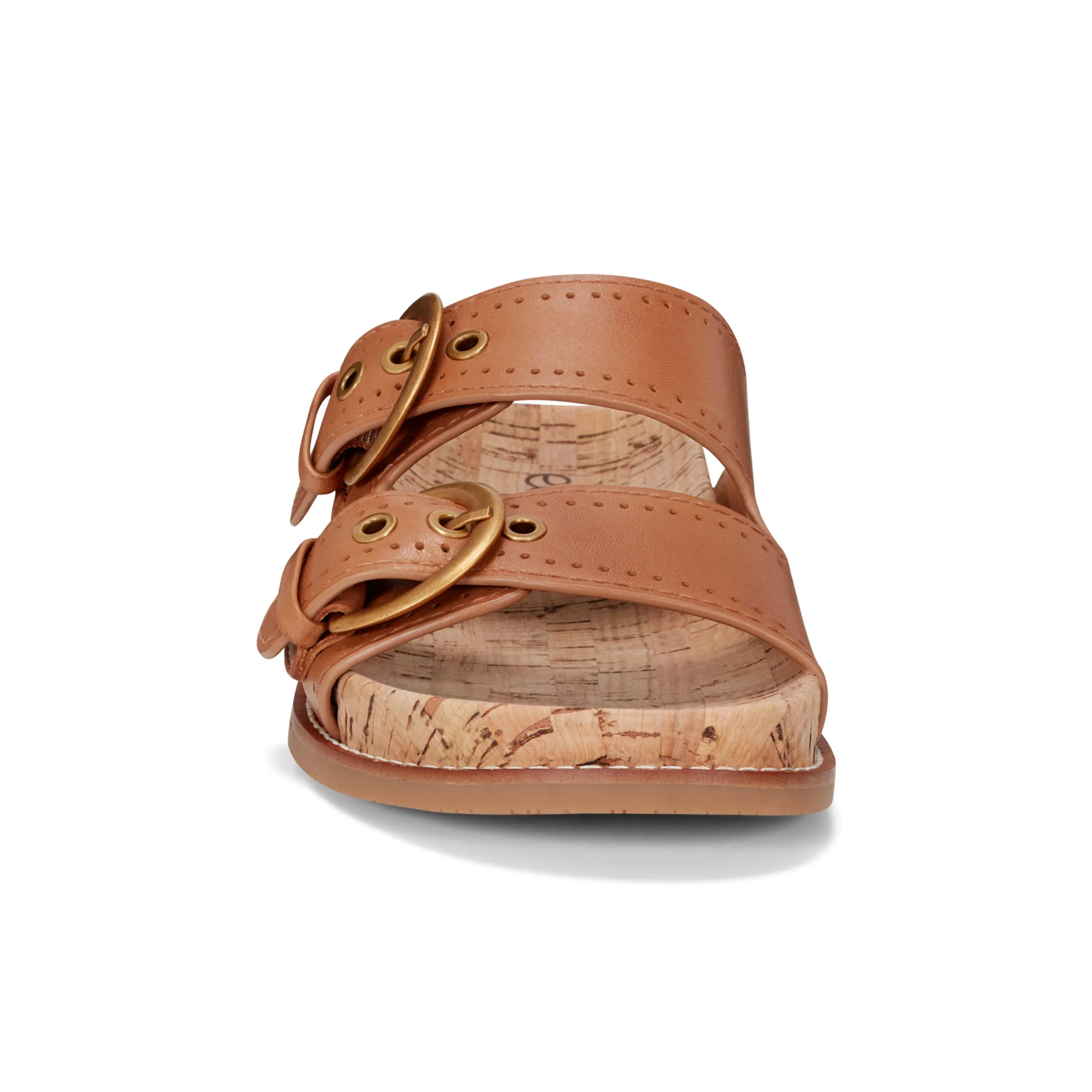 Attractive roughest Francii Round Toe Casual Slip-on Flat Sandals