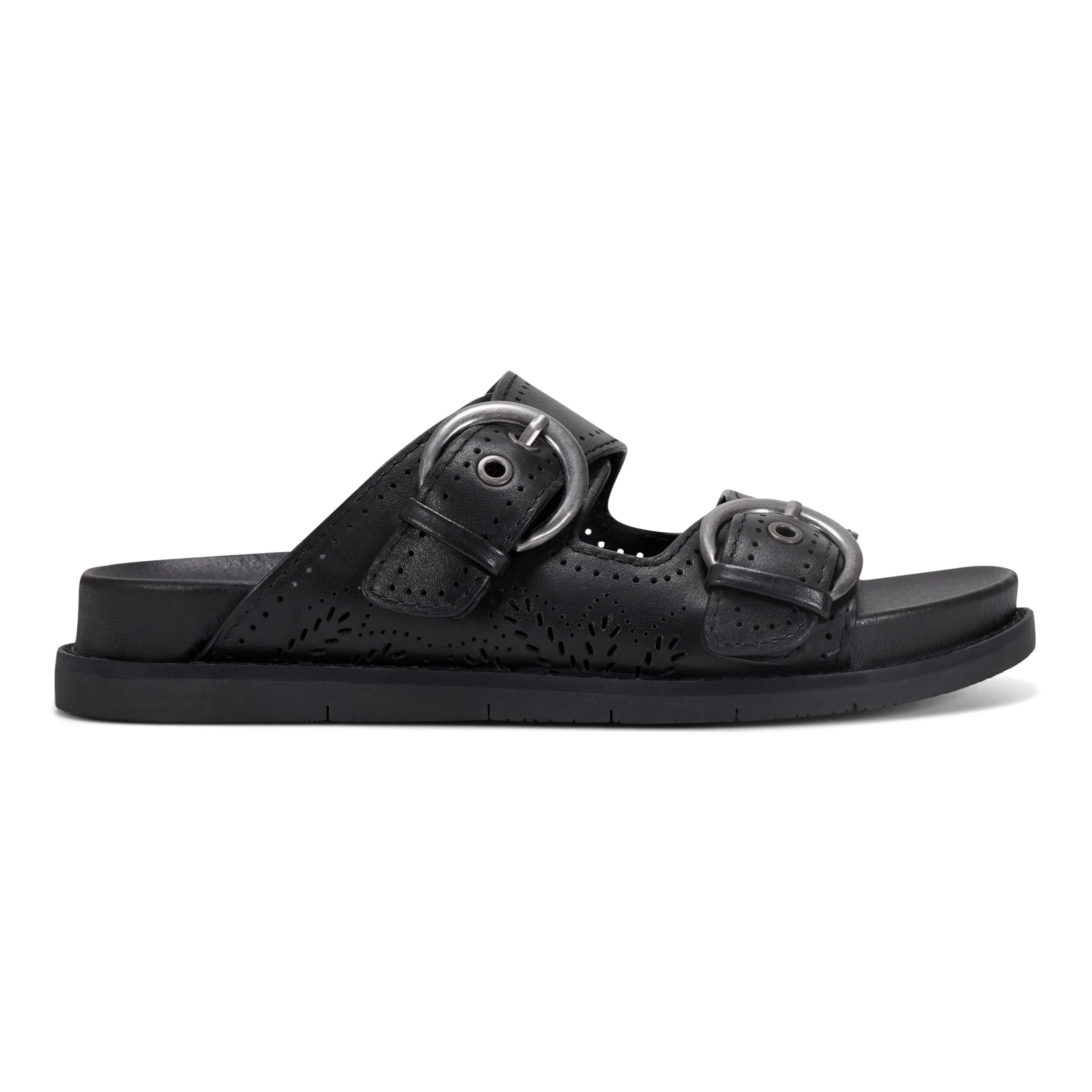 Motion Control Support winter - style Francii Round Toe Casual Slip-on Flat Sandals