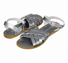 Retro Pewter Womens Sandal Soft Finish Beach-ready Footwear