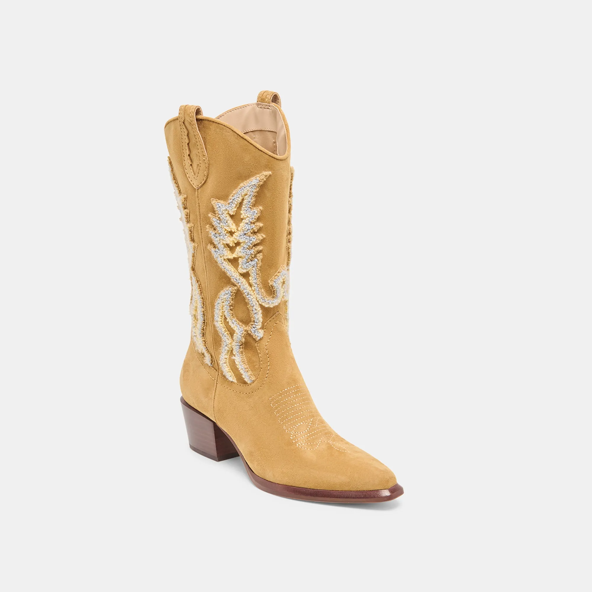 Sleek Fit Trend-setting comfort VILA BOOTS CARAMEL SUEDE
