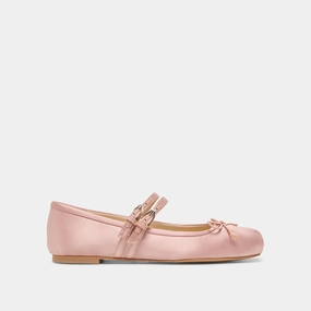 Trendy Footwear Elegant Vibe GIBSEN BALLET FLATS BLUSH SATIN