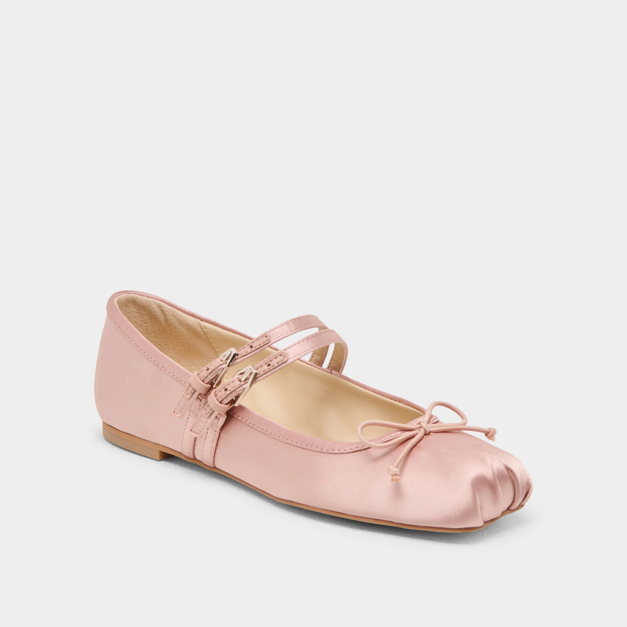 Casual Comfort Glamorous Sandals GIBSEN BALLET FLATS BLUSH SATIN