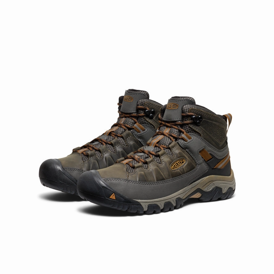 Men's Targhee III Waterproof Mid Wide  |  Black Olive/Golden Brown Rain Shield