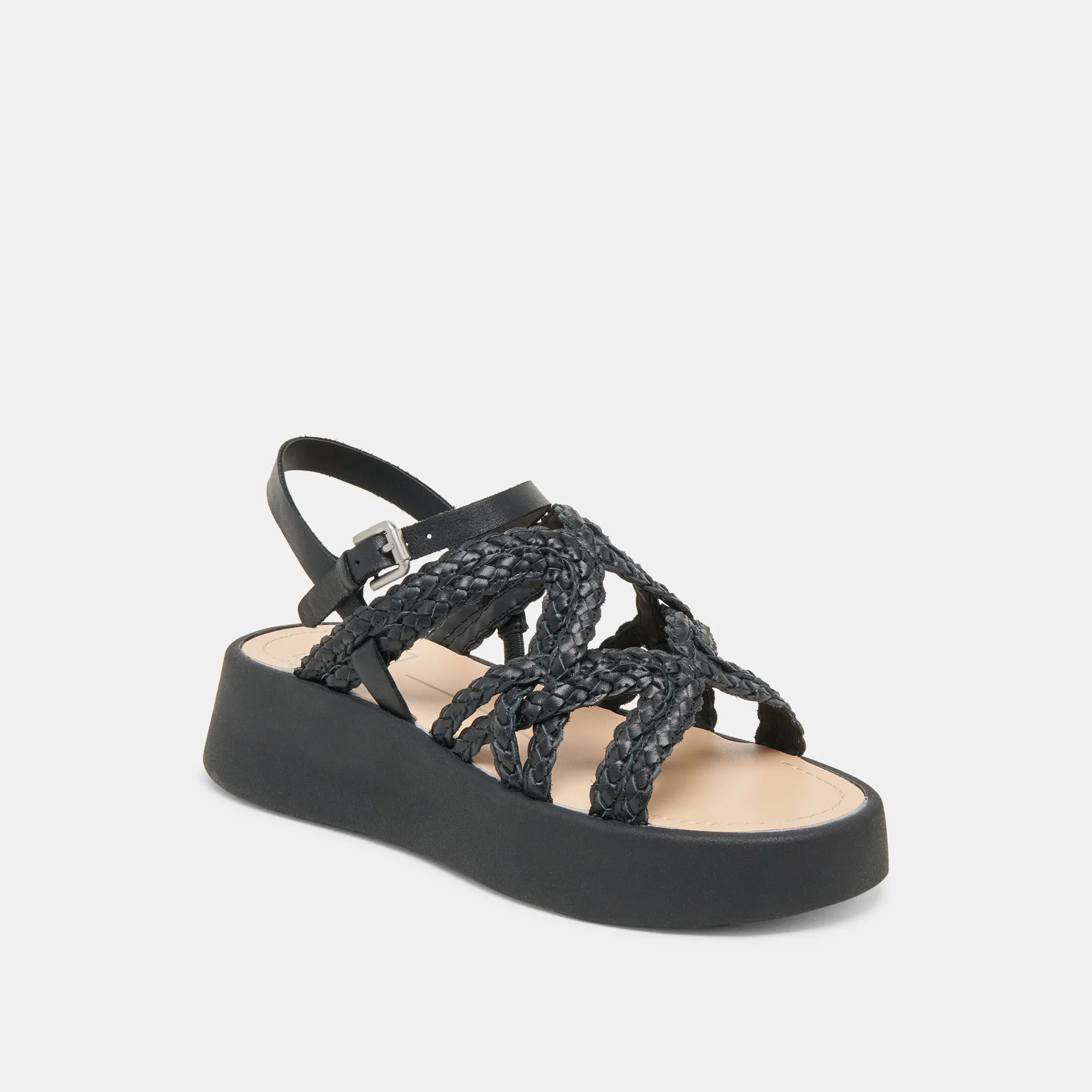 GATSBY SANDALS BLACK LEATHER most affordable