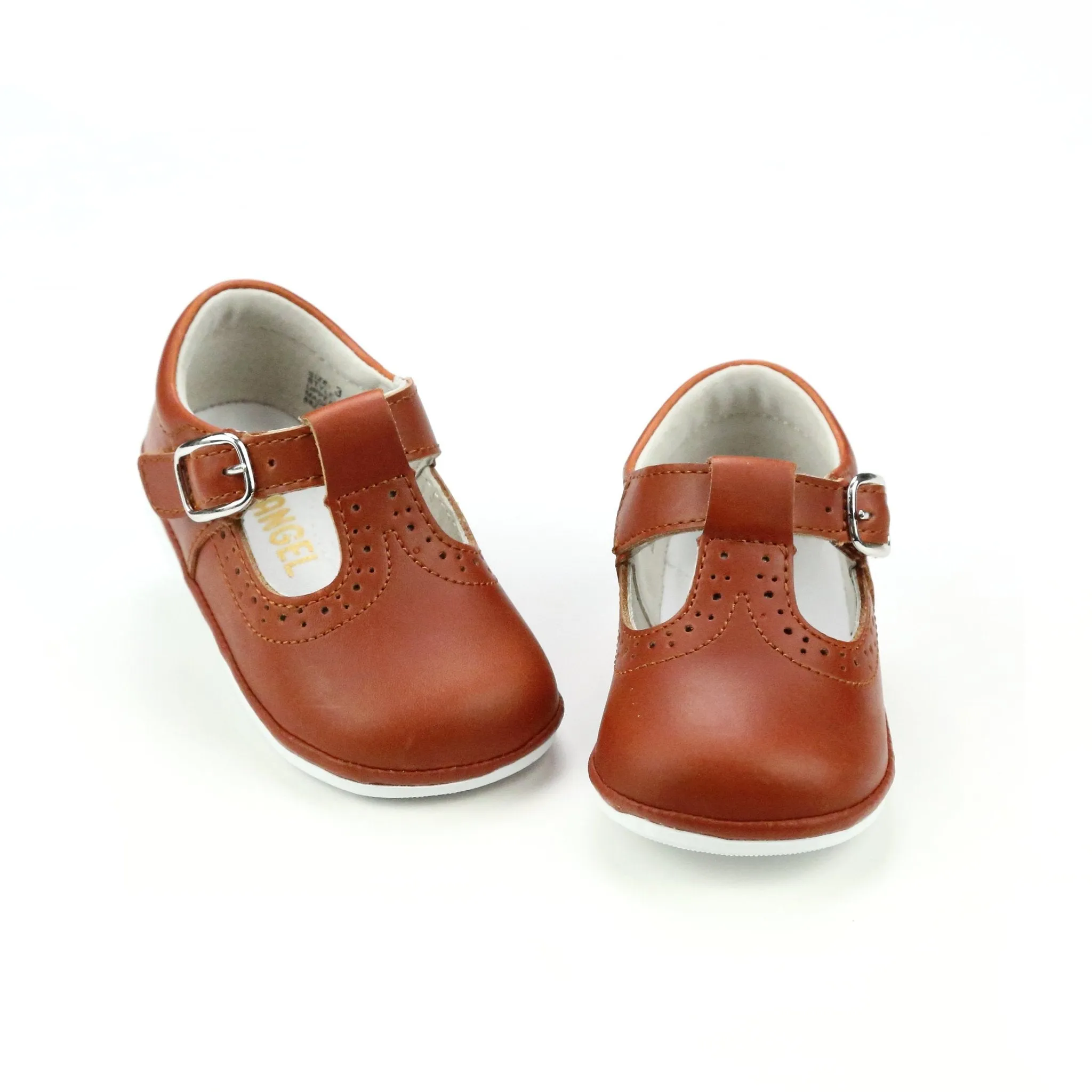 Slip Resistant Weather Resistant User Gemma T-Strap - Cognac