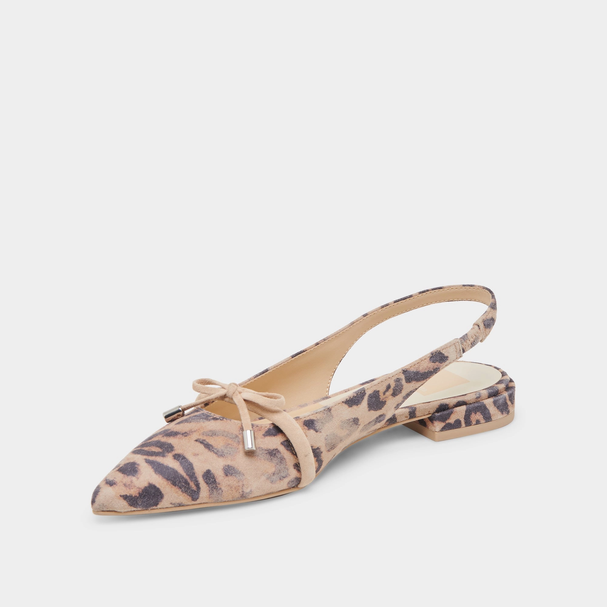 PAYGE FLATS LT LEOPARD SUEDE Open Cut Ankle Strap