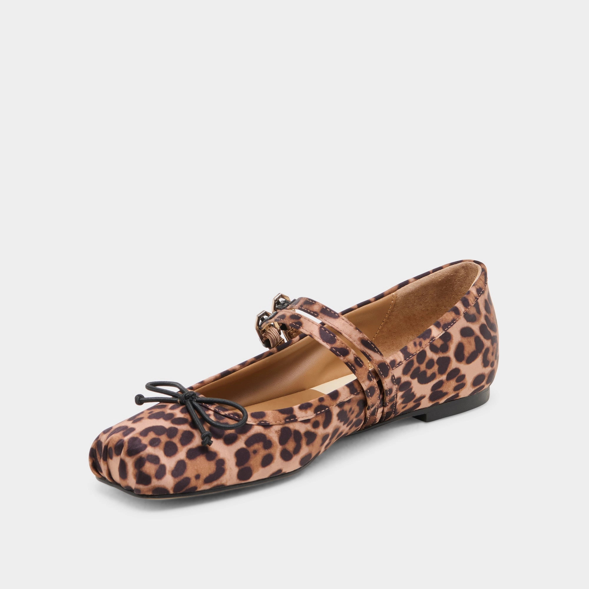 GIBSEN BALLET FLATS DK LEOPARD SATIN Shape Spark