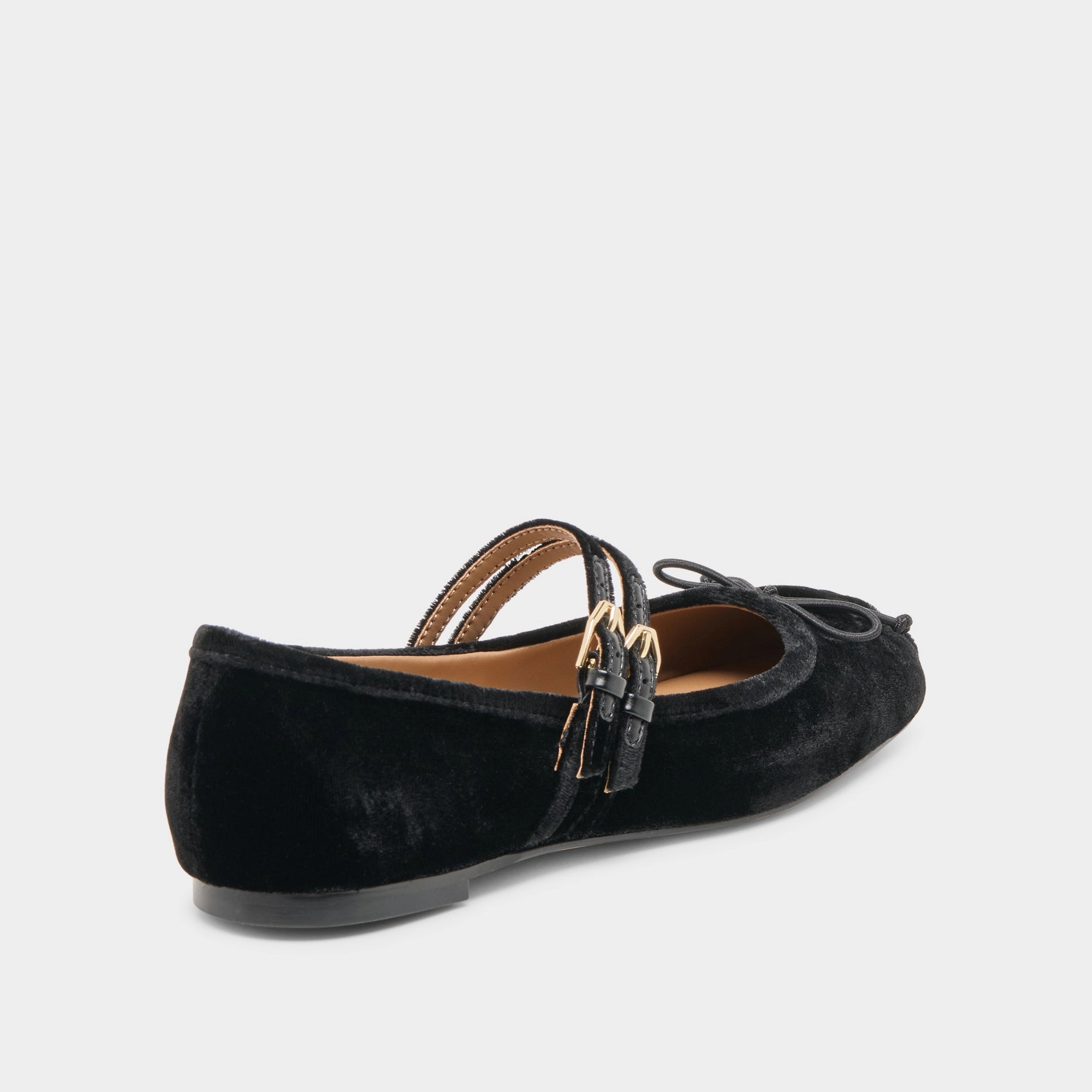 GIBSEN BALLET FLATS NERO VELVET Stylish Step Show Spark