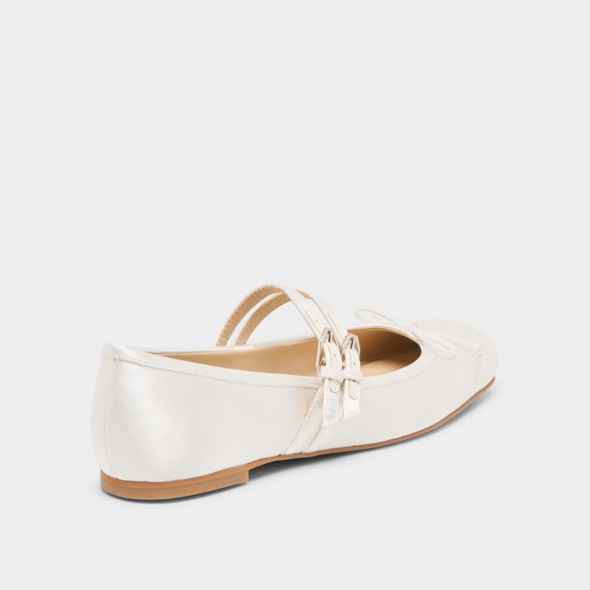 Smart Shoes GIBSEN BALLET FLATS TRUE WHITE SATIN