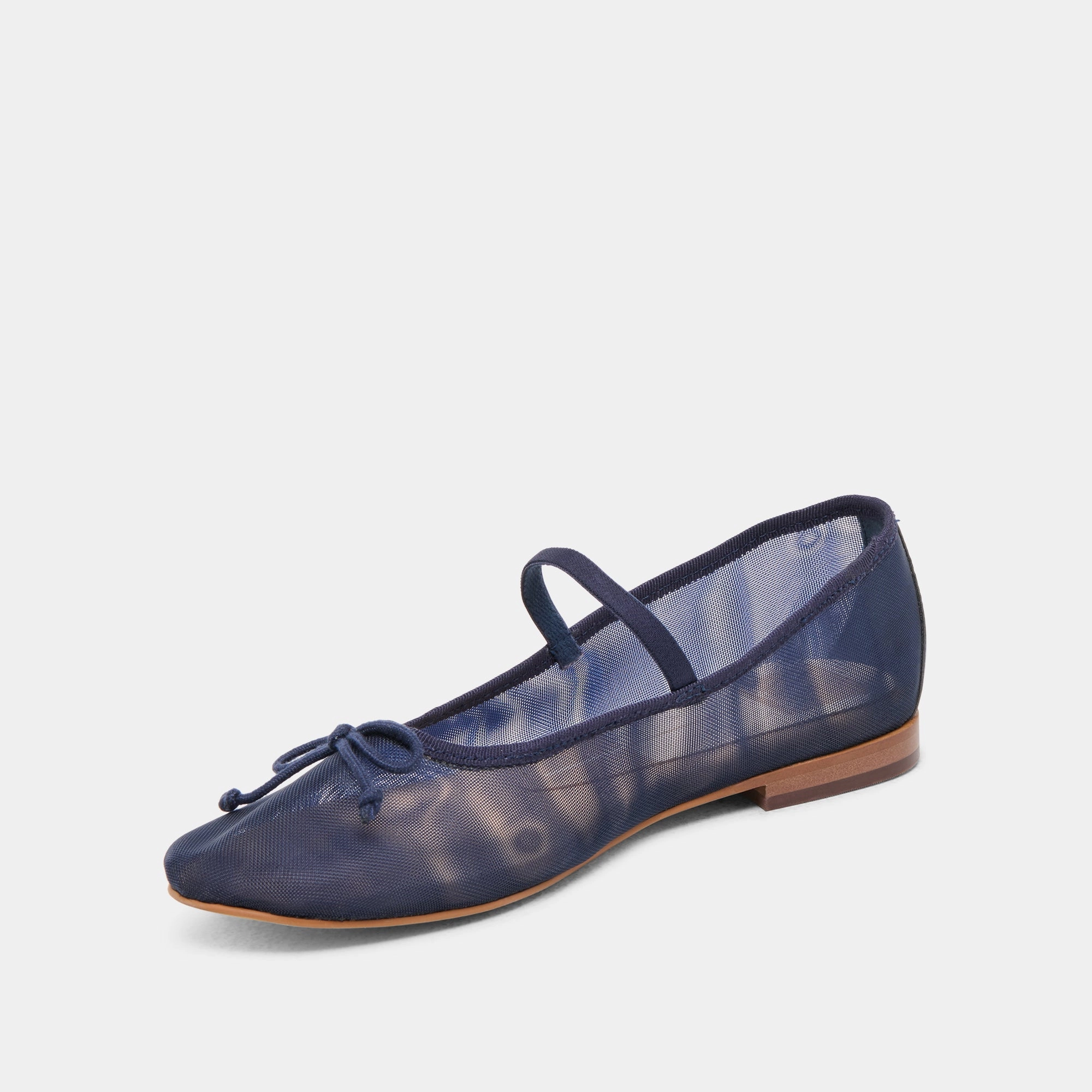 Strappy Style CADEL BALLET FLATS NAVY MESH