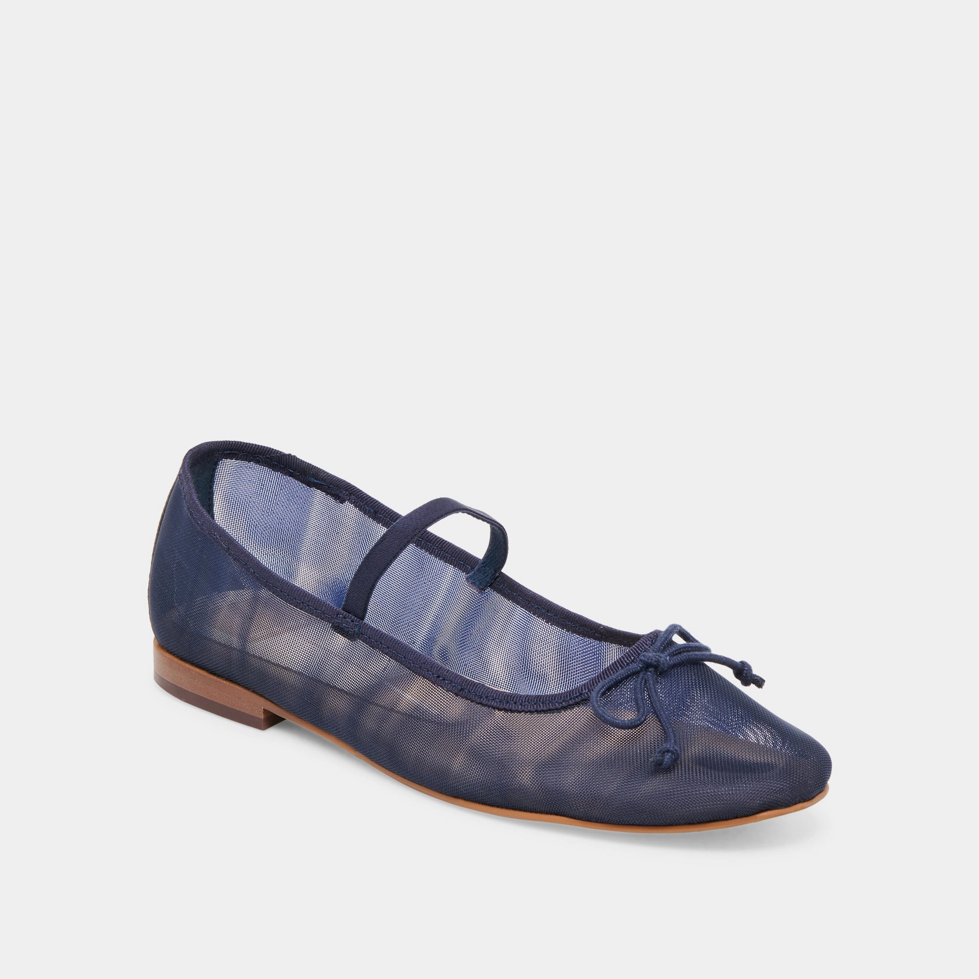 Polished Glamour Sleek Glamour CADEL BALLET FLATS NAVY MESH