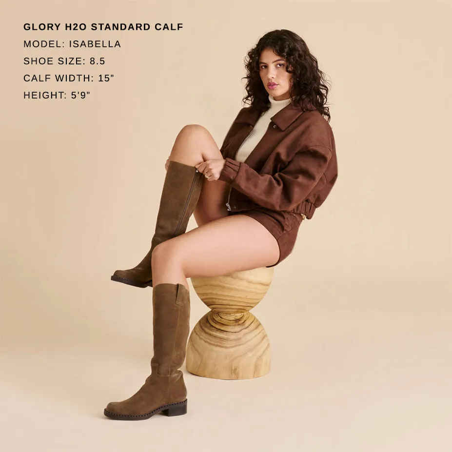 GLORY H2O BOOTS OLIVE SUEDE Retro-inspired support