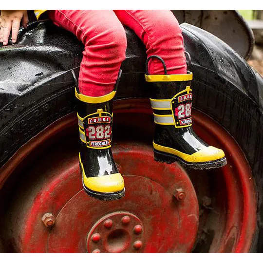 All Day Comfort fitness freaks' performance Children's Fireman Rain Boots 490001