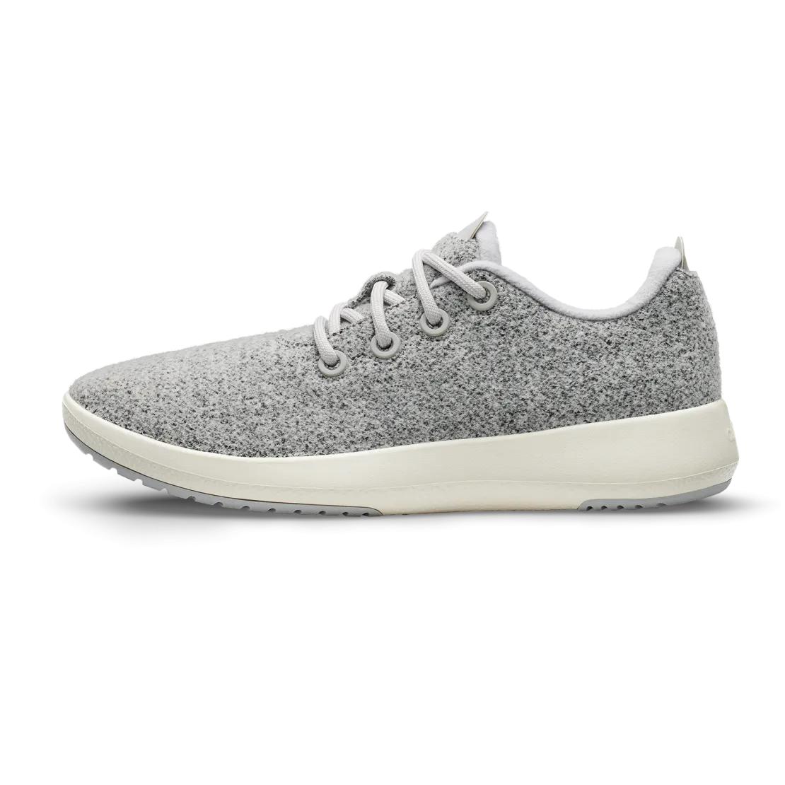 Women's Wool Runner Mizzle - Light Grey (Natural White Sole) Rocker sole geometry