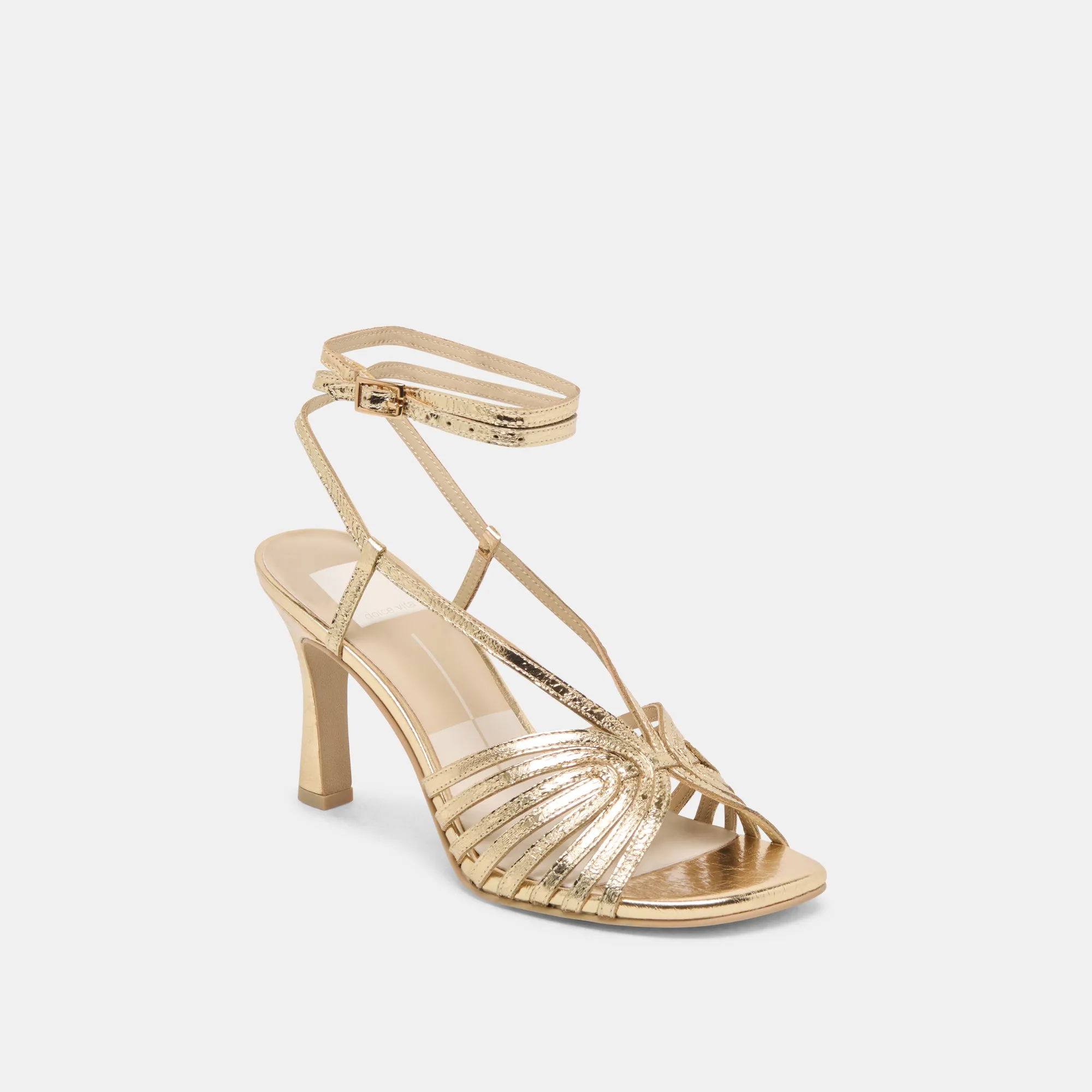No Effort NIVANA HEELS GOLD DISTRESSED LEATHER