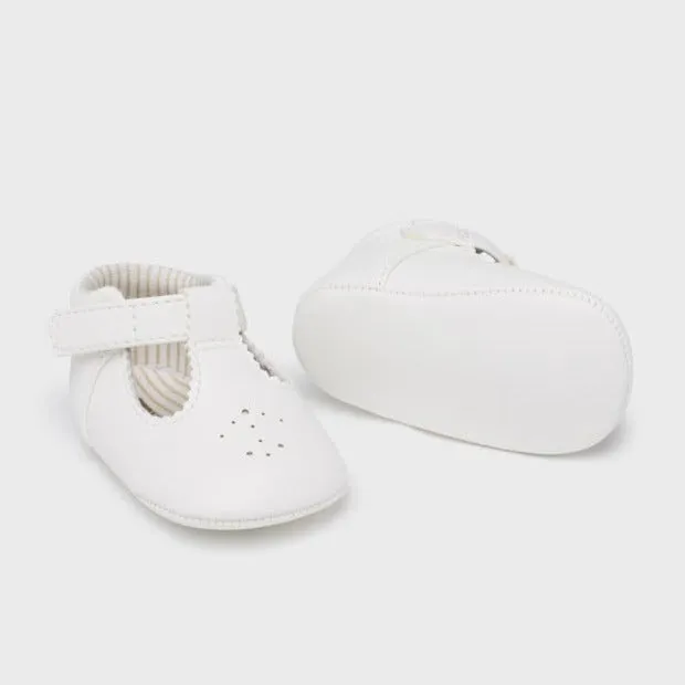 Street Ready Multi Terrain Velcro T-Strap Shoes - Off White