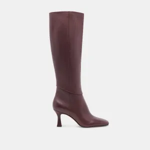 No Break In Design GYRA BOOTS WINE LEATHER
