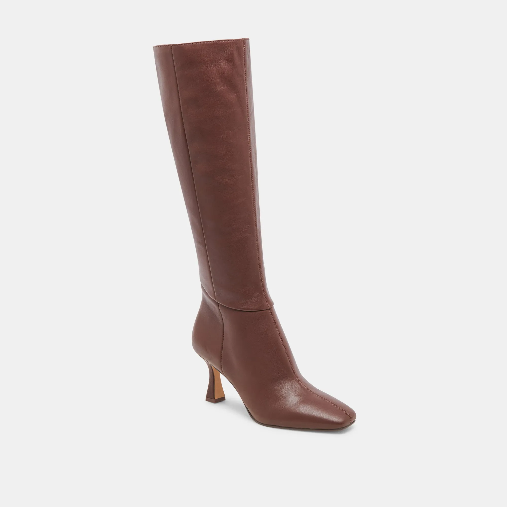 GYRA WIDE CALF BOOTS CHOCOLATE LEATHER Ultimate look All Around