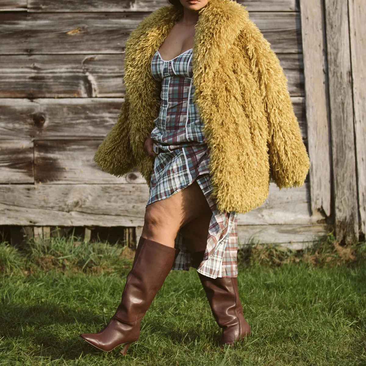 Comfort Driven Design Endurance Run GYRA WIDE CALF BOOTS CHOCOLATE LEATHER