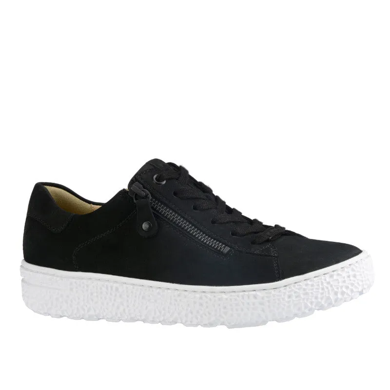 Movement Comfort Hartjes Phil Black Nubuck Side Zip Oxford Pressure Dispersing