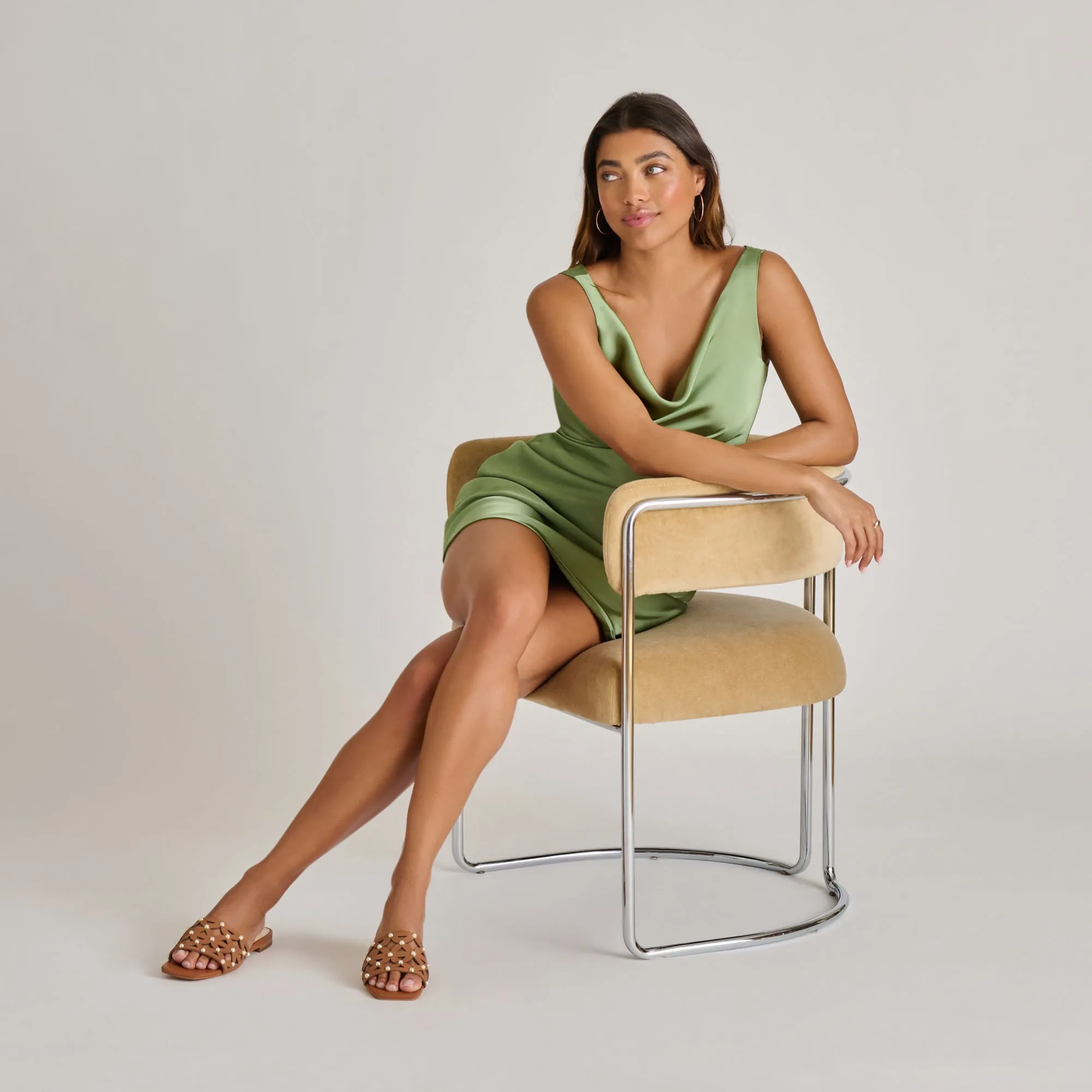 Weatherproof Seam BERRIT SANDALS SADDLE LEATHER