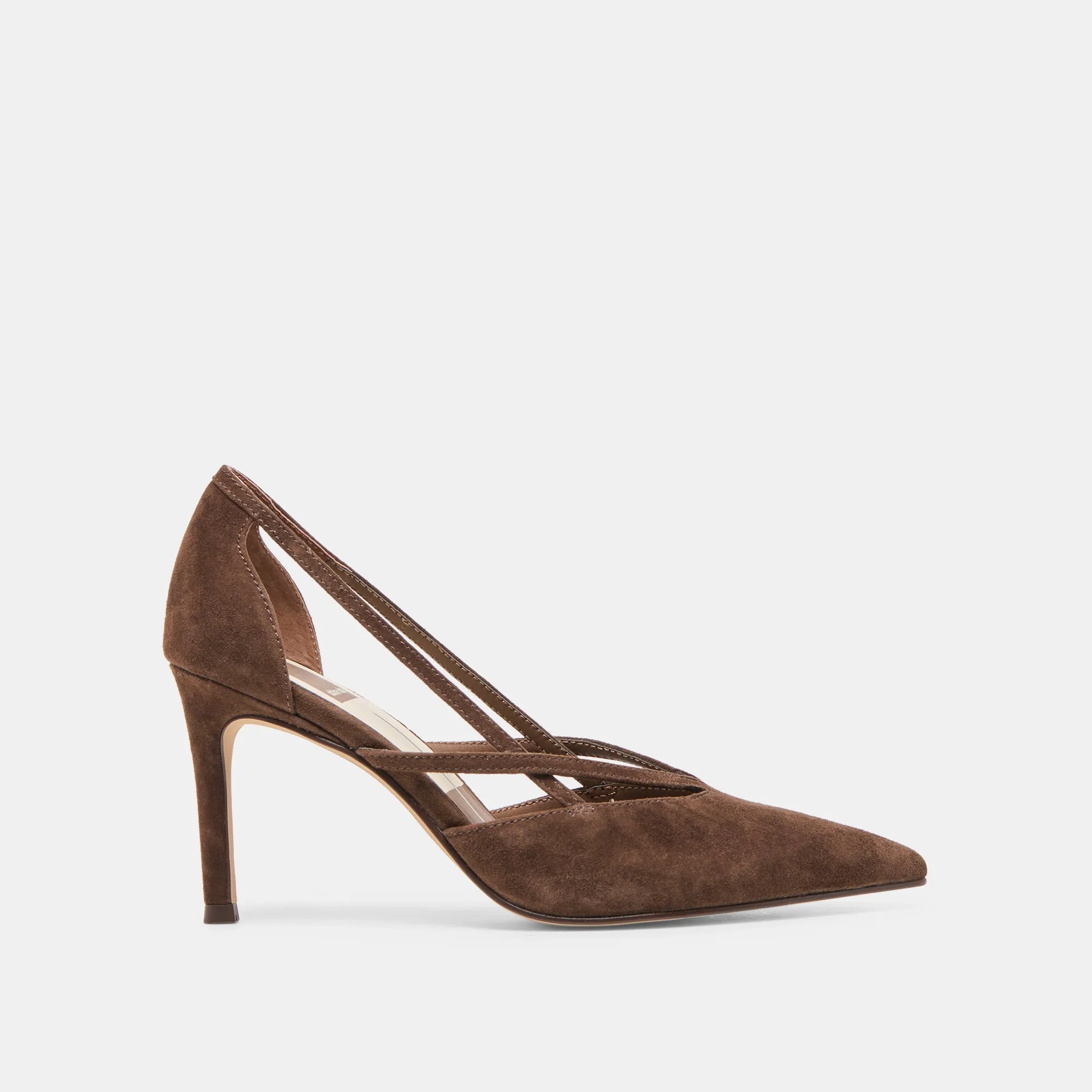 KAINE HEELS DK BROWN SUEDE Superior Cushioning Step Relief