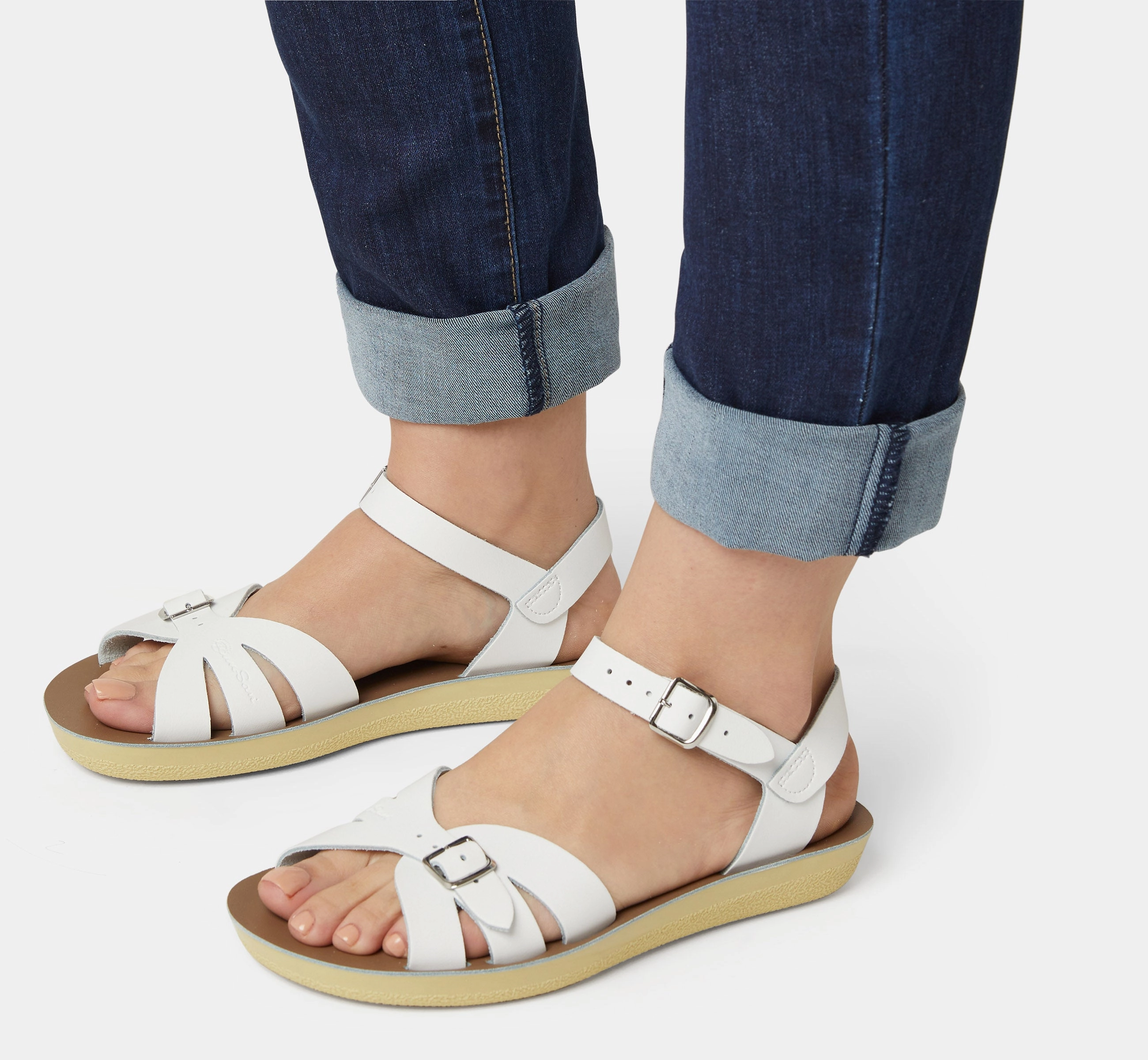 Boardwalk White Womens Sandal Night Fun All Day Comfort