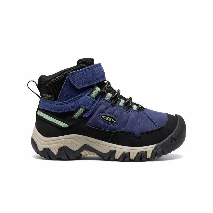 Waterproof Adventure Journey Multi Density Foam Little Kids' Targhee IV Waterproof Hiking Boot  |  Skipper Blue/Hemlock