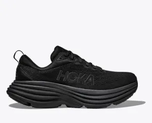 Waterproof Traction Lightweight Footwear HOKA MENS BONDI 8 - BLACK