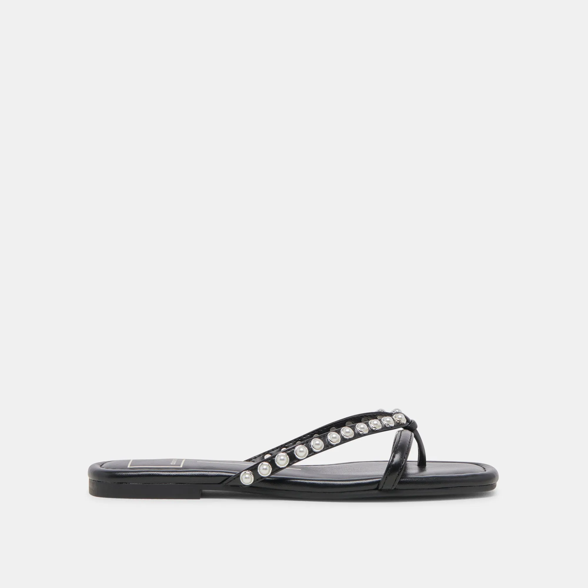 LUCCA PEARL SANDALS BLACK PEARLS Non Slip Outsole Solid