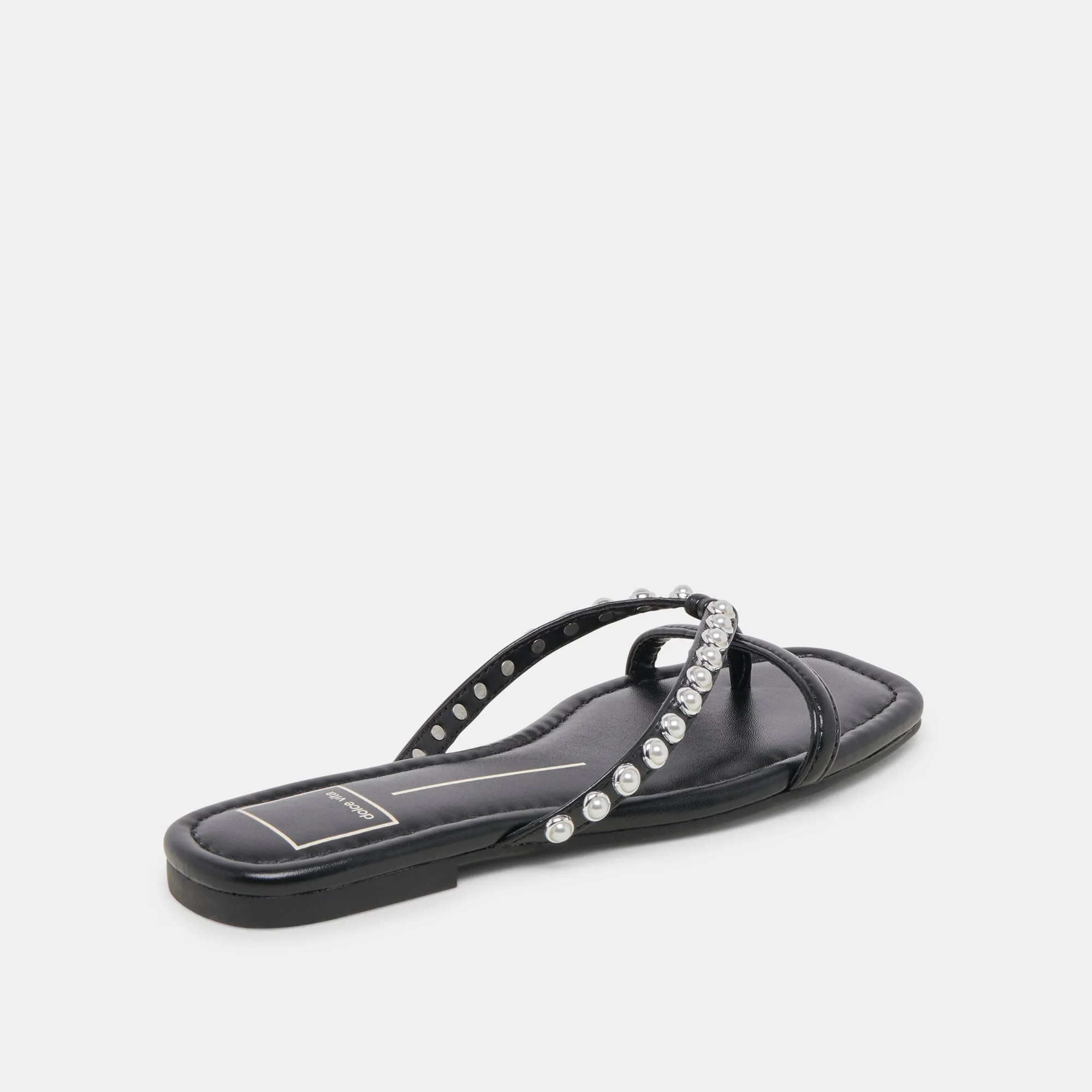 LUCCA PEARL SANDALS BLACK PEARLS Dress Shoes