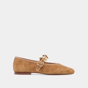 Timeless Comfort Walk Proud RELAN BALLET FLATS LT BROWN SUEDE