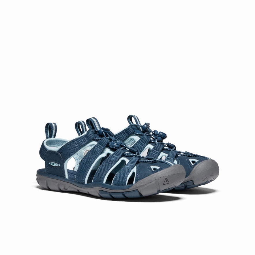 stain resistant coating Breath Control Women's Clearwater CNX Sandal  |  Navy/Blue Glow