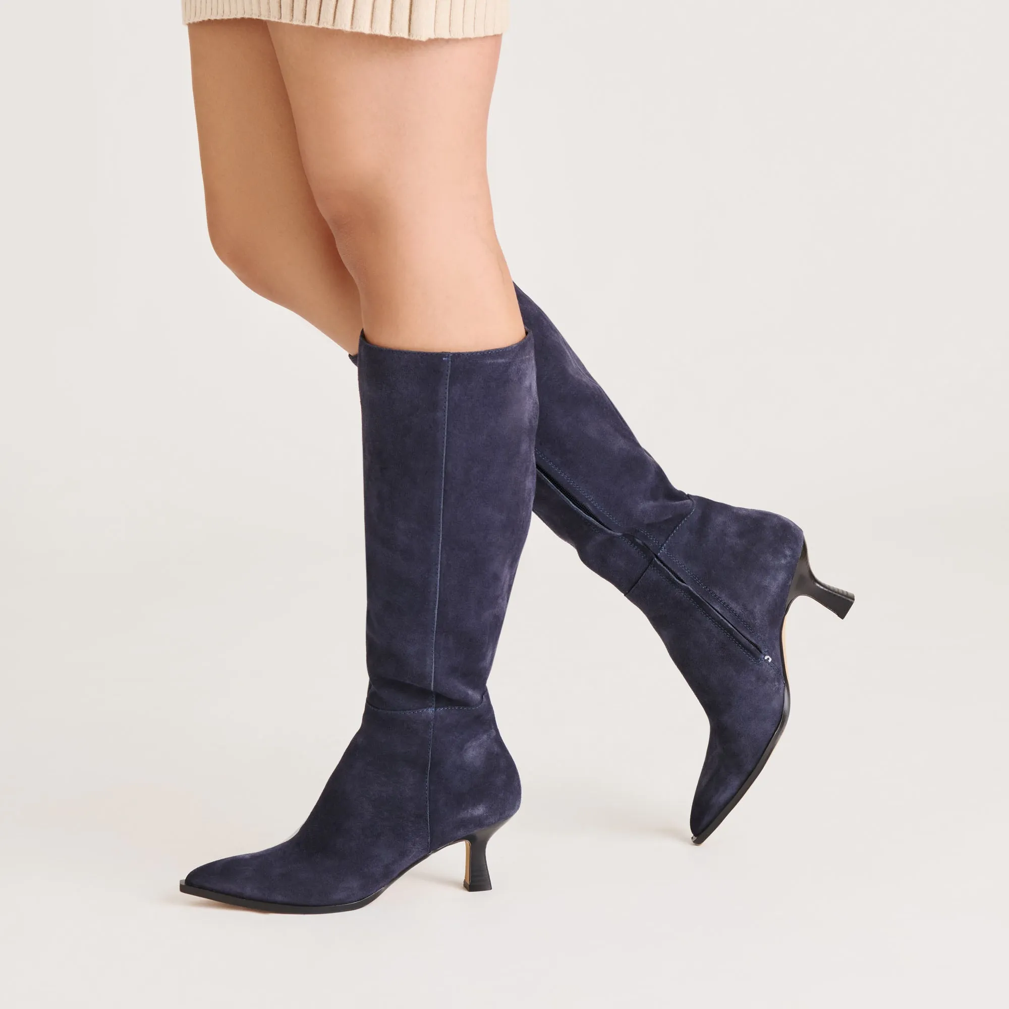 Comfort Canvas Breathable Tongue AUGGIE BOOTS NAVY SUEDE