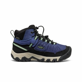 Shear Warm Feather Light Remote Hiking Big Kids' Targhee IV Waterproof Hiking Boot  |  Skipper Blue/Hemlock