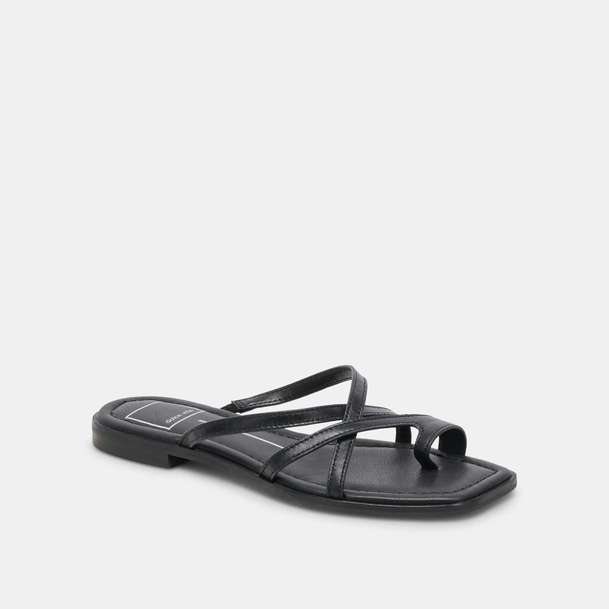 INDIGO SANDALS BLACK LEATHER Rebound Core